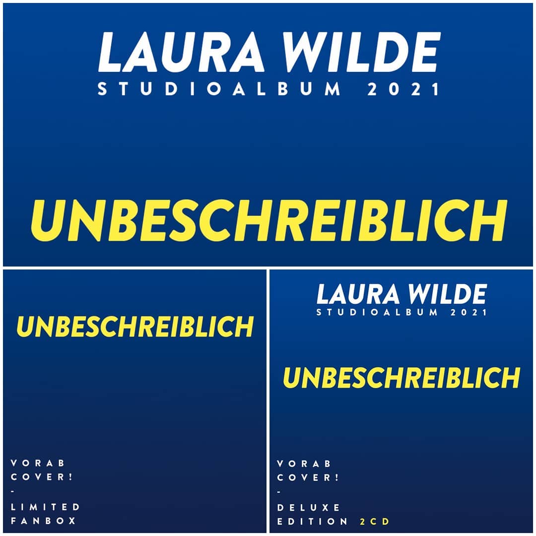 Laura Wilde 2CD Unbeschreiblich Deluxe signiert Autogrammmkarte Album 2021 Neu